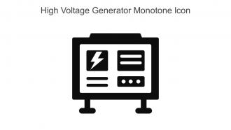 High Voltage Generator Monotone Icon In Powerpoint Pptx Png And Editable Eps Format