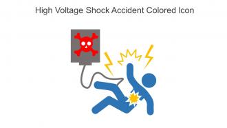 High Voltage Shock Accident Colored Icon In Powerpoint Pptx Png And Editable Eps Format