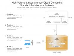 High volume linked storage cloud computing standard architecture patterns ppt powerpoint slide