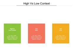 High vs low context ppt powerpoint presentation show professional cpb