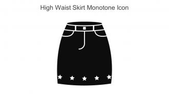 High Waist Skirt Monotone Icon In Powerpoint Pptx Png And Editable Eps Format