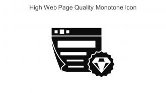 High Web Page Quality Monotone Icon In Powerpoint Pptx Png And Editable Eps Format