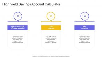 High Yield Savings Account Calculator In Powerpoint And Google Slides Cpb