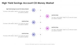 High Yield Savings Account Cd Money Market In Powerpoint And Google Slides Cpb
