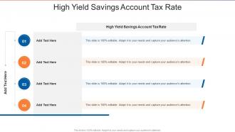 High Yield Savings Account Tax Rate In Powerpoint And Google Slides Cpb
