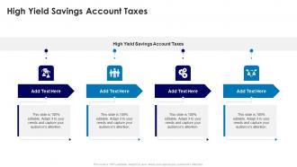 High Yield Savings Account Taxes In Powerpoint And Google Slides Cpb