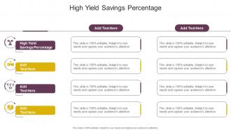 High Yield Savings Percentage In Powerpoint And Google Slides Cpb