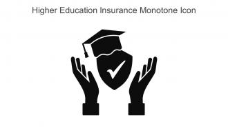 Higher Education Insurance Monotone Icon In Powerpoint Pptx Png And Editable Eps Format