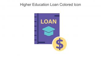 Higher Education Loan Colored Icon In Powerpoint Pptx Png And Editable Eps Format