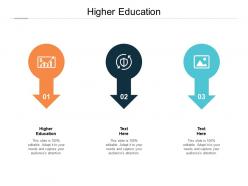 Higher education ppt powerpoint presentation inspiration infographics cpb