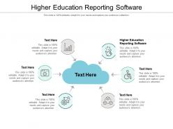 Higher education reporting software ppt powerpoint presentation pictures format cpb