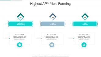 Highest APY Yield Farming In Powerpoint And Google Slides Cpb