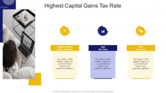 Highest Capital Gains Tax Rate In Powerpoint And Google Slides Cpb
