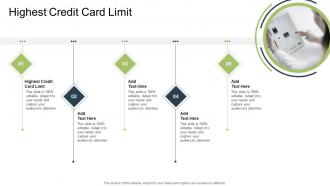 Highest Credit Card Limit In Powerpoint And Google Slides Cpb