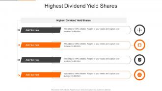 Highest Dividend Yield Shares In Powerpoint And Google Slides Cpb