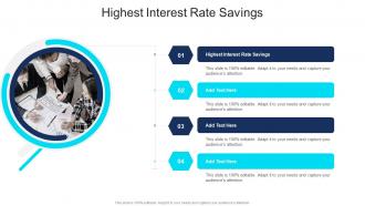 Highest Interest Rate Savings In Powerpoint And Google Slides Cpb