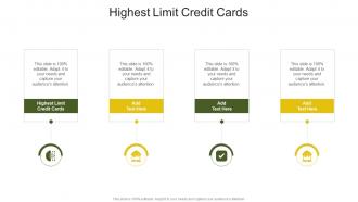 Highest Limit Credit Cards In Powerpoint And Google Slides Cpb