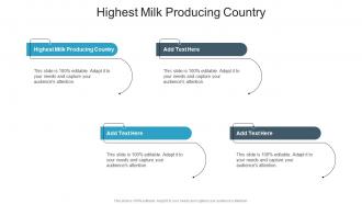 Highest Milk Producing Country In Powerpoint And Google Slides Cpb