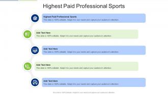 Highest Paid Professional Sports In Powerpoint And Google Slides Cpb