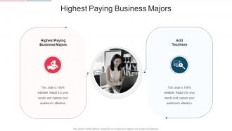 Highest Paying Business Majors In Powerpoint And Google Slides Cpb
