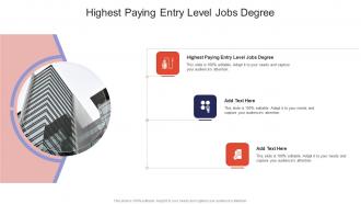 Highest Paying Entry Level Jobs Degree In Powerpoint And Google Slides Cpb