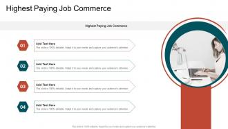Highest Paying Job Commerce In Powerpoint And Google Slides Cpb