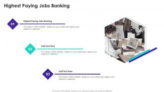 Highest Paying Jobs Banking In Powerpoint And Google Slides Cpb