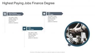 Highest Paying Jobs Finance Degree In Powerpoint And Google Slides Cpb