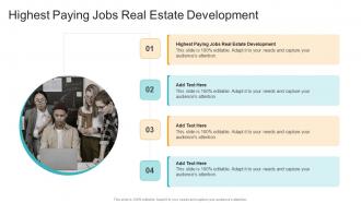 Highest Paying Jobs Real Estate Development In Powerpoint And Google Slides Cpb