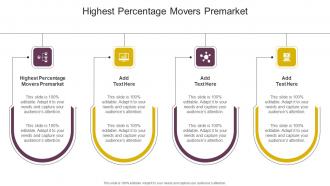 Highest Percentage Movers Premarket In Powerpoint And Google Slides Cpb