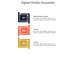 Highest position accountant ppt powerpoint presentation slides background images cpb