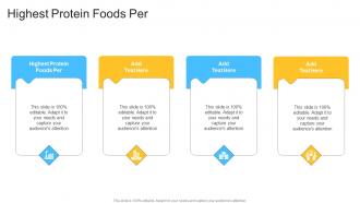 Highest Protein Foods Per In Powerpoint And Google Slides Cpb