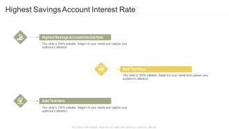 Highest Savings Account Interest Rate In Powerpoint And Google Slides Cpb