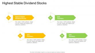 Highest Stable Dividend Stocks In Powerpoint And Google Slides Cpb