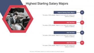 Highest Starting Salary Majors In Powerpoint And Google Slides Cpb