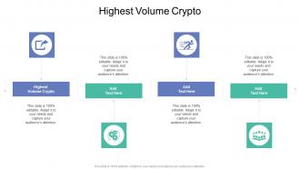 Highest Volume Crypto In Powerpoint And Google Slides Cpb