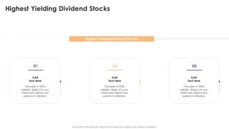 Highest Yielding Dividend Stocks In Powerpoint And Google Slides Cpb