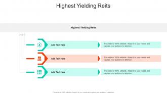 Highest Yielding Reits In Powerpoint And Google Slides Cpb