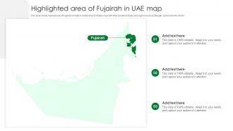 Highlighted Area Of Fujairah In UAE Map