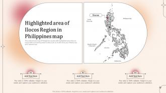 Highlighted Area Of Ilocos Region In Philippines Map