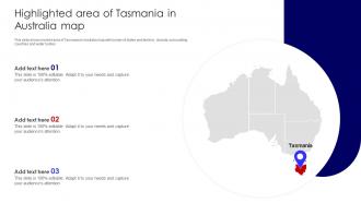 Highlighted Area Of Tasmania In Australia Map