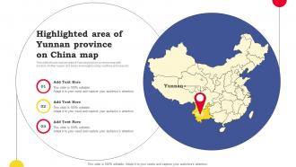 Highlighted Area Of Yunnan Province On China Map