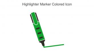 Highlighter Marker Colored Icon In Powerpoint Pptx Png And Editable Eps Format
