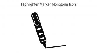 Highlighter Marker Monotone Icon In Powerpoint Pptx Png And Editable Eps Format