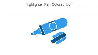 Highlighter Pen Colored Icon In Powerpoint Pptx Png And Editable Eps Format