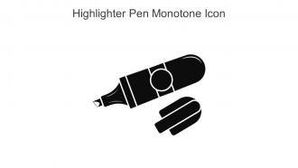 Highlighter Pen Monotone Icon In Powerpoint Pptx Png And Editable Eps Format