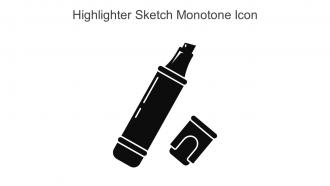 Highlighter Sketch Monotone Icon In Powerpoint Pptx Png And Editable Eps Format