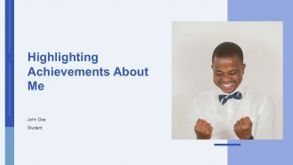 Highlighting Achievements About Me PPT Sample AT