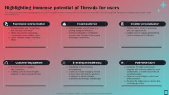 Highlighting Immense Potential Of Threads For Users All About Instagram Threads AI SS