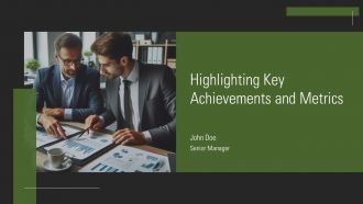 Highlighting Key Achievements And Metrics PPT Guidelines AT